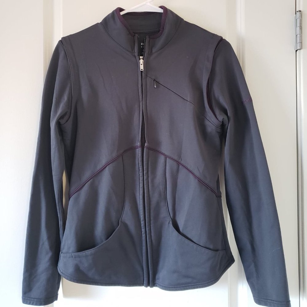 Reebok Play-Dry Dark Gray Zip-Up Size M